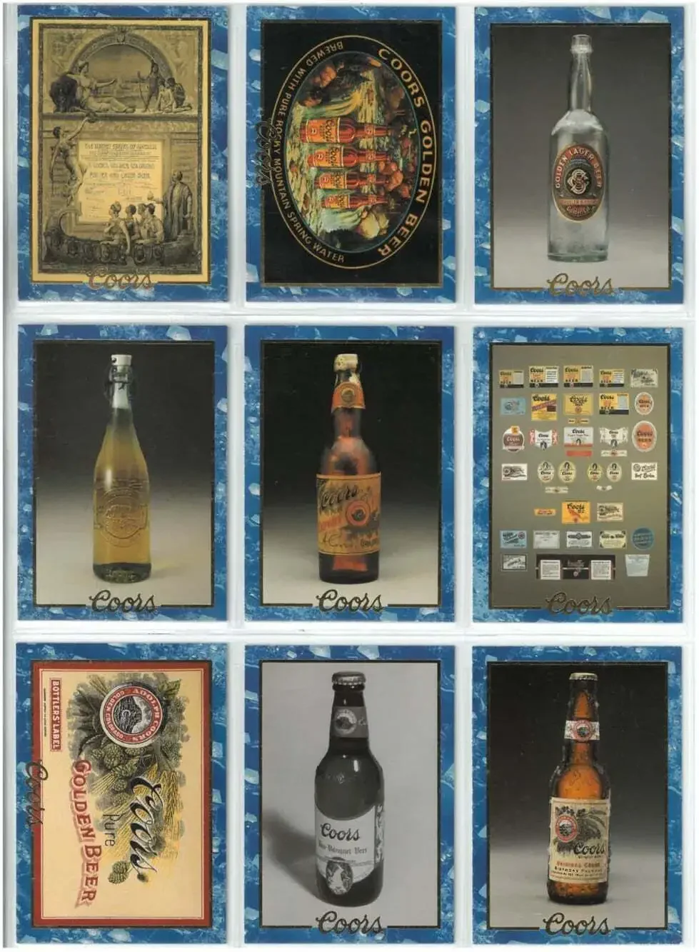 1995 Coors Beer Collectors Cards  (COMPLETE SET)